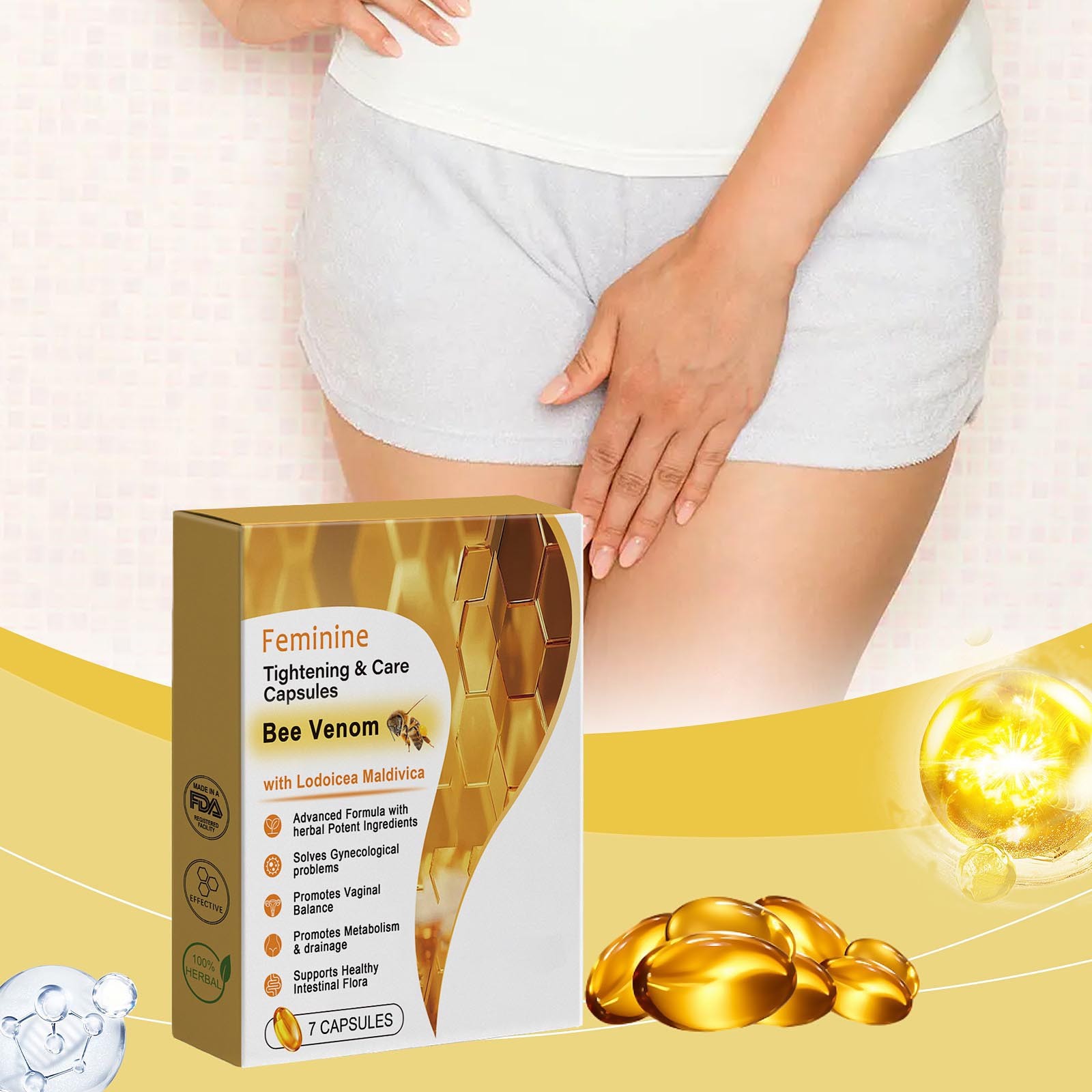 Health Wellness Product - Capsule di api integratore per la
