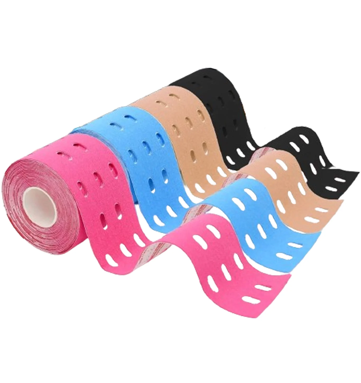 Kinesiology Tape Sports - Nastro Adesivo Elastico Kinesiologico Perforato da