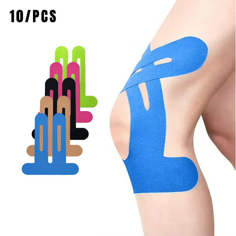 Kinesiology Tape Sports - 10 Pezzi Nastro Kinesiologico per Protezione